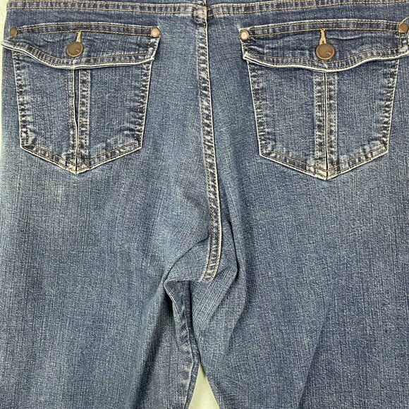 Lee The Most Comfortable Jean Straight Leg Women’s 35x30 Blue High Rise Stretch - Picture 5 of 10